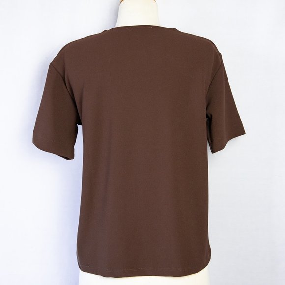 Zara Minimalist Blouse w/ Abstract Buttons - Picture 6 of 6